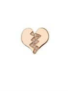 Alison Lou Diamond & Yellow-gold Broken Heart Earring