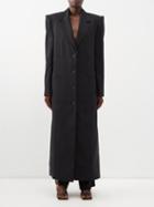 Christopher Esber - Apex Single-breasted Wool-blend Twill Coat - Womens - Black
