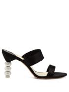 Matchesfashion.com Sophia Webster - Jumbo Rosalind Crystal Embellished Heel Sandals - Womens - Black