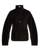 Matchesfashion.com Lemaire - High Collar Cotton Corduroy Jacket - Womens - Black