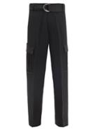 Officine Gnrale - Mae Belted Wide-leg Cargo Trousers - Womens - Black