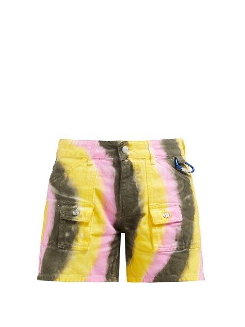 Matchesfashion.com Ganni - Shiloh Tie Dye Denim Shorts - Womens - Multi