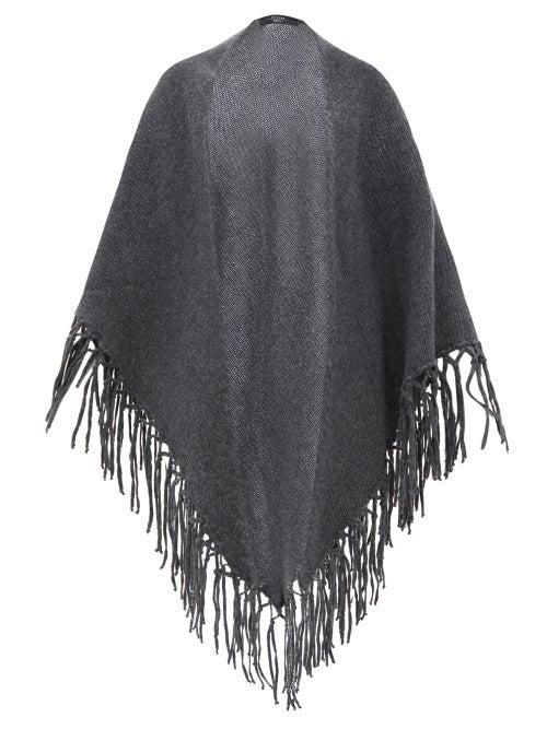 Matchesfashion.com Weekend Max Mara - Galoppo Shawl - Womens - Dark Grey