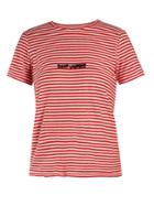 Saint Laurent Logo-intarsia Striped T-shirt