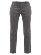 Matchesfashion.com Nili Lotan - Jenna Slim Leg Cotton-blend Trousers - Womens - Grey