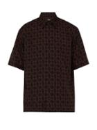 Matchesfashion.com Fendi - Devil Print Poplin Shirt - Mens - Red Multi