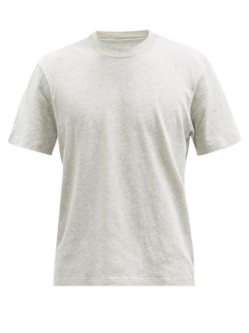 Matchesfashion.com Lady White Co. - Athens Cotton-jersey T-shirt - Mens - Grey