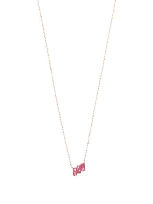 Matchesfashion.com Suzanne Kalan - Amalfi Topaz & 14kt Rose-gold Necklace - Womens - Rose Gold