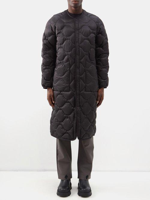 4 Moncler Hyke - Nadelhorn Quilted Down Coat - Mens - Black