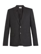 Saint Laurent Single-breasted Striped Wool-blend Blazer