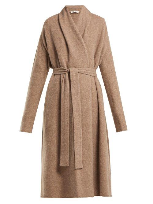 Matchesfashion.com The Row - Gioli Long Line Cashmere Blend Cardigan - Womens - Beige