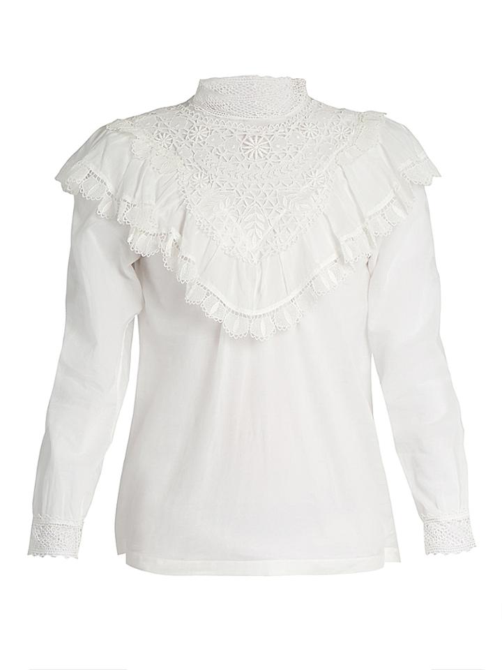 Masscob Marais Lace-trimmed Cotton Top