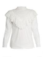 Masscob Marais Lace-trimmed Cotton Top