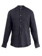 Massimo Alba Mandarin-collar Linen Shirt