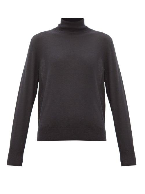 Matchesfashion.com Nili Lotan - Bella Roll-neck Cashmere Sweater - Womens - Black