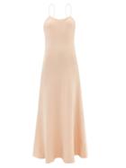 Raey - Wool-crepe Slip Dress - Womens - Light Pink