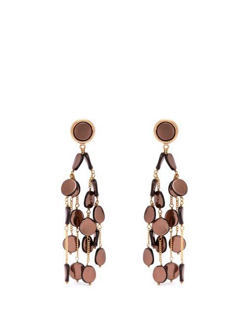 Matchesfashion.com Rosantica By Michela Panero - Faville Beaded Chandelier Earrings - Womens - Silver