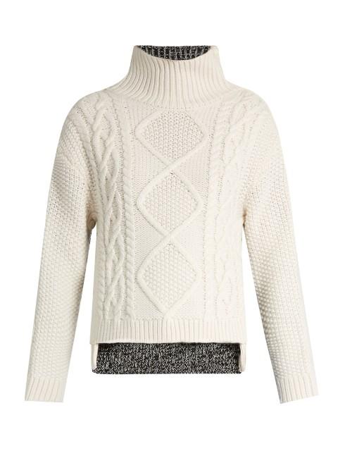 Rag & Bone Ida Contrast-back Wool Sweater