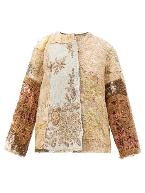 Matchesfashion.com By Walid - Ilana Upcycled Floral-jacquard Silk Jacket - Womens - Light