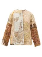 Matchesfashion.com By Walid - Ilana Upcycled Floral-jacquard Silk Jacket - Womens - Light
