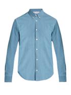 Études Info Logo-embroidered Cotton Shirt