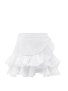 Charo Ruiz - Fera Ruffled Cotton-blend Skirt - Womens - White