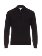 Brioni High-neck Zip-front Wool Sweater
