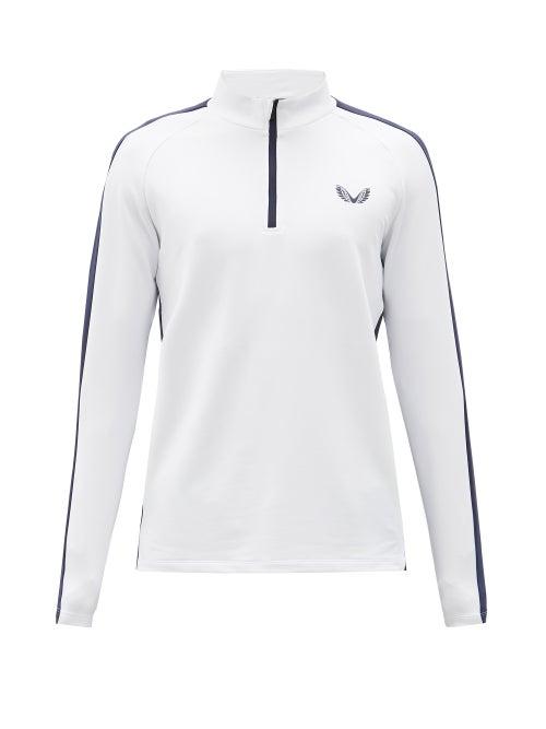 Matchesfashion.com Castore - Logo-print Striped Jersey Track Top - Mens - White