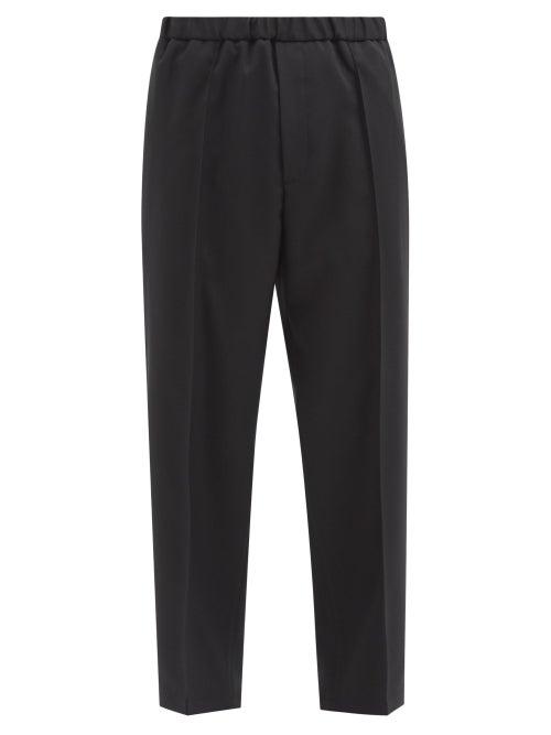 Jil Sander - Elasticated-waist Gabardine Trousers - Mens - Black