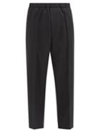 Jil Sander - Elasticated-waist Gabardine Trousers - Mens - Black