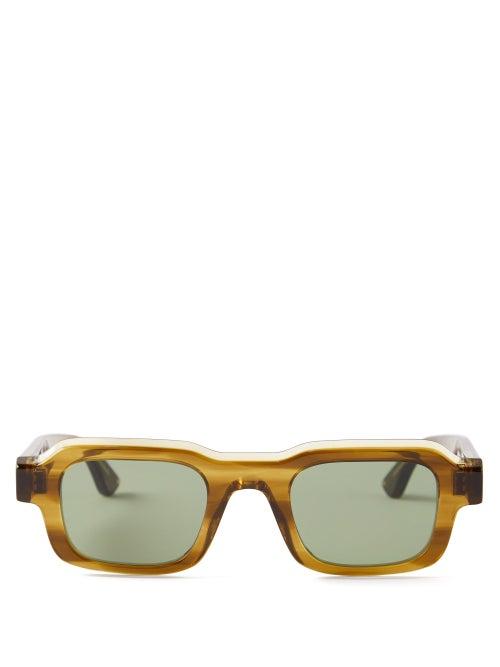 Thierry Lasry - Flexxxy Square-frame Acetate Sunglasses - Mens - Brown Multi