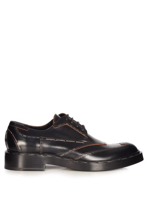 Balenciaga Leather Staple Derby Shoes