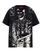 Matchesfashion.com 424 - American Psycho-print Cotton-jersey T-shirt - Mens - Black