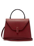 Matchesfashion.com Valextra - Iside Medium Grained Leather Bag - Womens - Burgundy