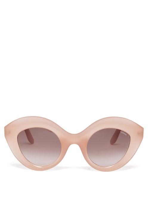 Ladies Accessories Lapima - Nina Oversized Cat-eye Acetate Sunglasses - Womens - Beige