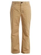 Marni Straight-leg Cotton And Linen-blend Trousers