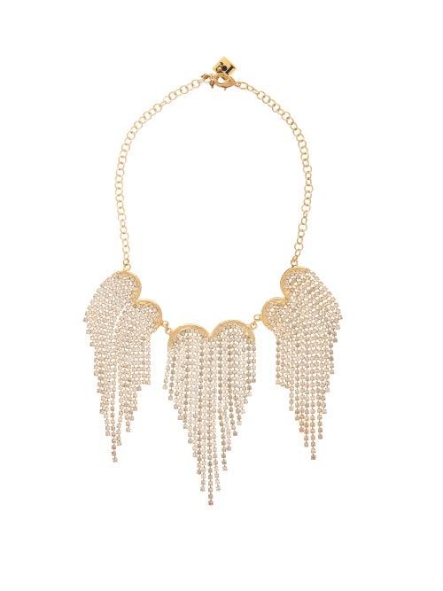 Matchesfashion.com Rosantica - Graffiti Crystal-fringing Necklace - Womens - Crystal
