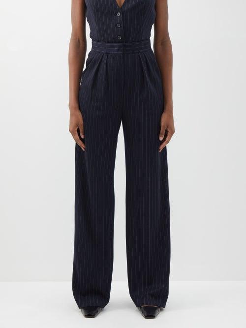 Max Mara - Matilde Trousers - Womens - Navy