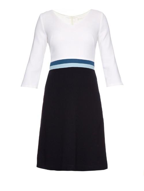 Goat Beau Colour-block Crepe Dress