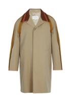 Maison Margiela Contrast-collar Cotton-blend Coat