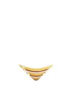 Matchesfashion.com Solid & Striped - The Tilda Ring Terry Towelling Bikini Briefs - Womens - Yellow Stripe