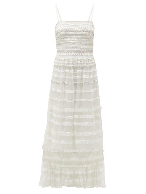 Matchesfashion.com Temperley London - Promise Embellished-tulle Dress - Womens - White