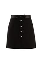 Miu Miu Clear Crystal-embellished Cady Skirt