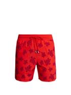 Matchesfashion.com Vilebrequin - Moorea Turtles Print Swim Shorts - Mens - Red