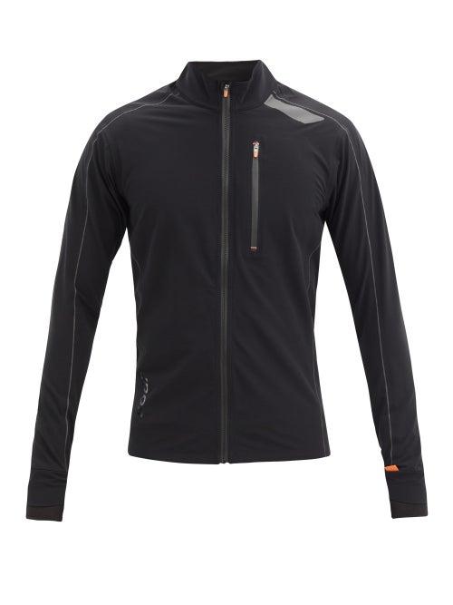 Mens Activewear Soar - All Weather 2.0 Zipped Running Jacket - Mens - Black
