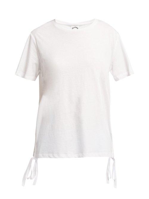 Matchesfashion.com The Upside - Sarafina Drawstring Cotton T Shirt - Womens - White