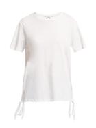 Matchesfashion.com The Upside - Sarafina Drawstring Cotton T Shirt - Womens - White