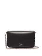 Matchesfashion.com Christian Louboutin - Zoompouch Fold Over Leather Bag - Womens - Black Multi