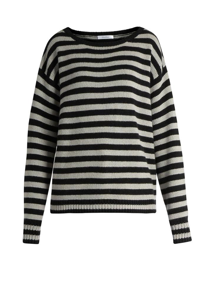 Max Mara Striped Cashmere Sweater
