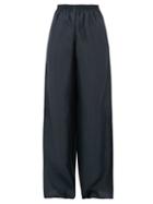 Matchesfashion.com Giuliva Heritage Collection - The Amanda Polka Dot Print Silk Trousers - Womens - Navy Multi